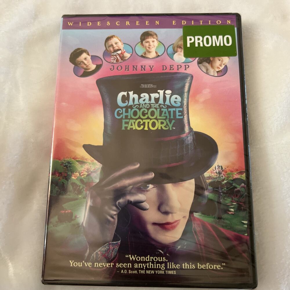 Charlie and the Chocolate Factory widescreen DVD New Sealed